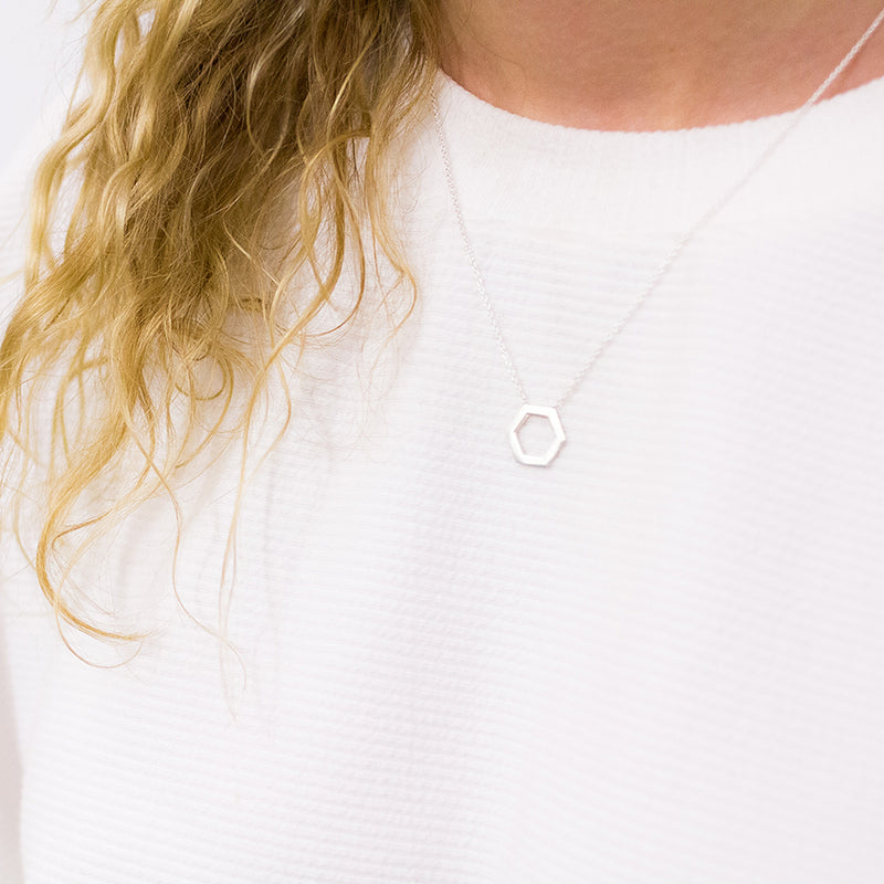 Circle Charm Holder Necklace in Sterling Silver – Tracy Hibsman Studio